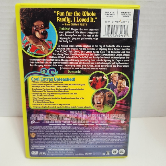 Scooby Doo 2: Monsters Unleashed (DVD, 2004) - Picture 6 of 6